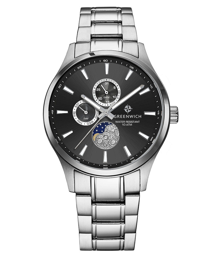 Часы Greenwich Moon Walker GW 058.10.31 — мужские, серый