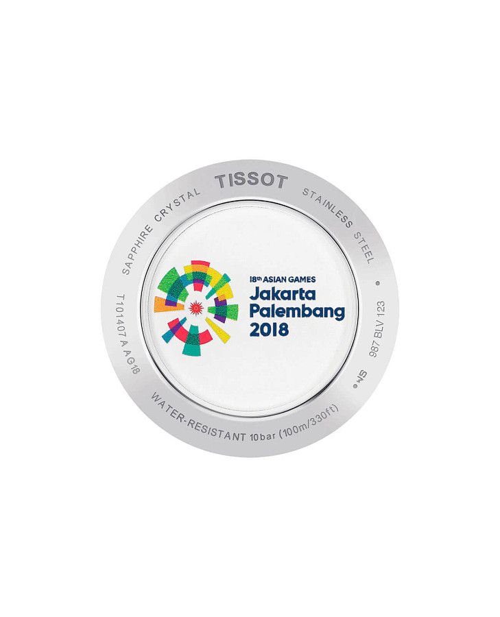 Часы Tissot PR 100 Asian Games Edition T101.407.11.011.00 — механические, сталь металл
