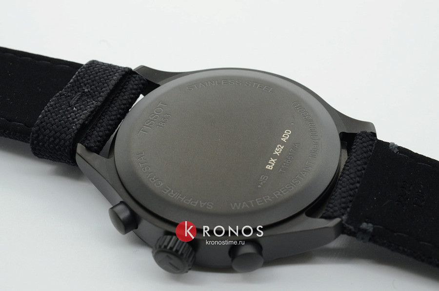 Часы Tissot Chrono XL T116.617.37.091.00 — зеленый, сталь металл