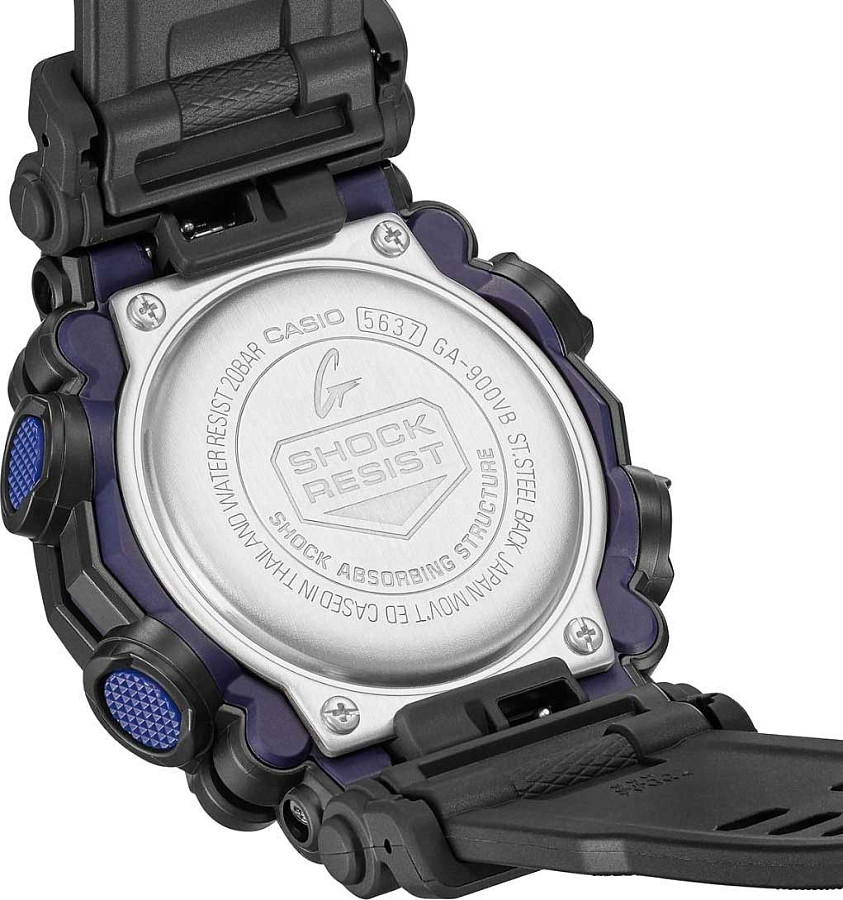 Часы Casio G-Shock Virtual Blue GA-900VB-1AER — пластик, Япония