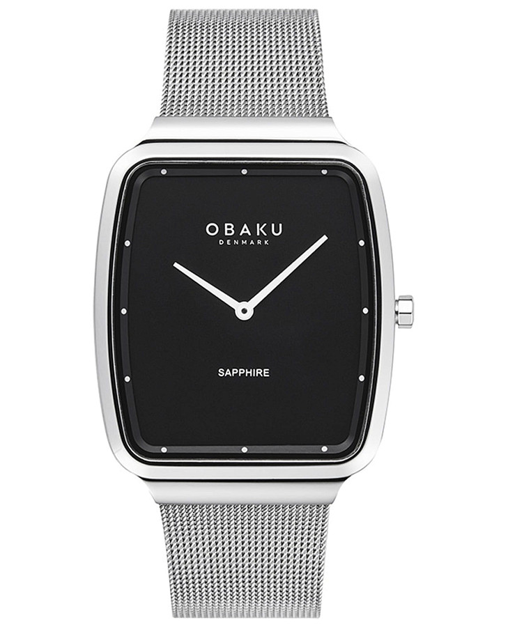 Часы Obaku Ultra Slim V267GXCBMC — мужские, черный