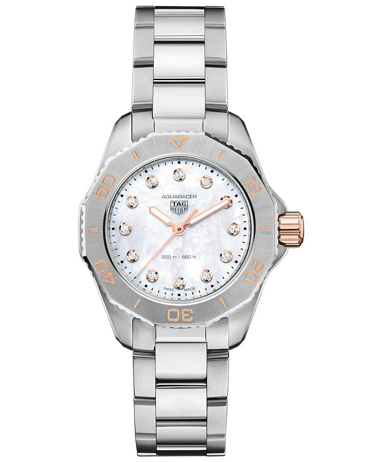 Часы TAG Heuer Aquaracer Professional 200 WBP1450.BA0622 — женские, перламутровый