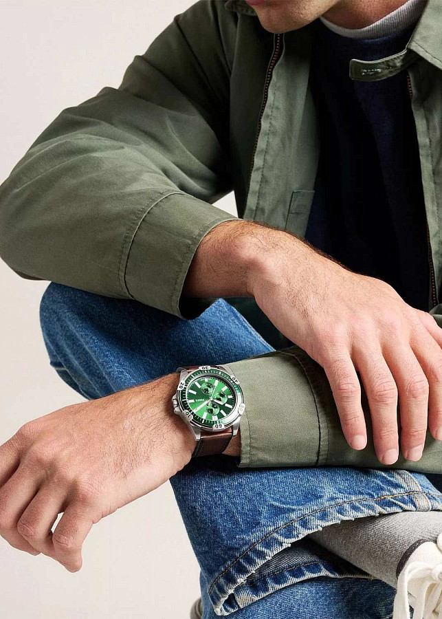 Часы Fossil Garrett FS6147 — кожаный, мужские