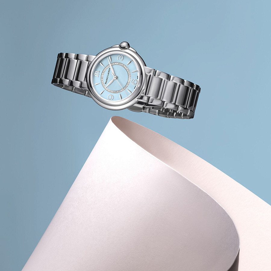 Часы Maurice Lacroix FIABA Colours Edition FA1104-SS002-E20-1 — кварцевые, металл сталь