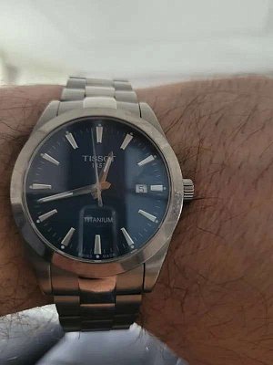 Фото покупателя: Швейцарские титановые наручные часы Tissot Gentleman Titanium T127.410.44.041.00