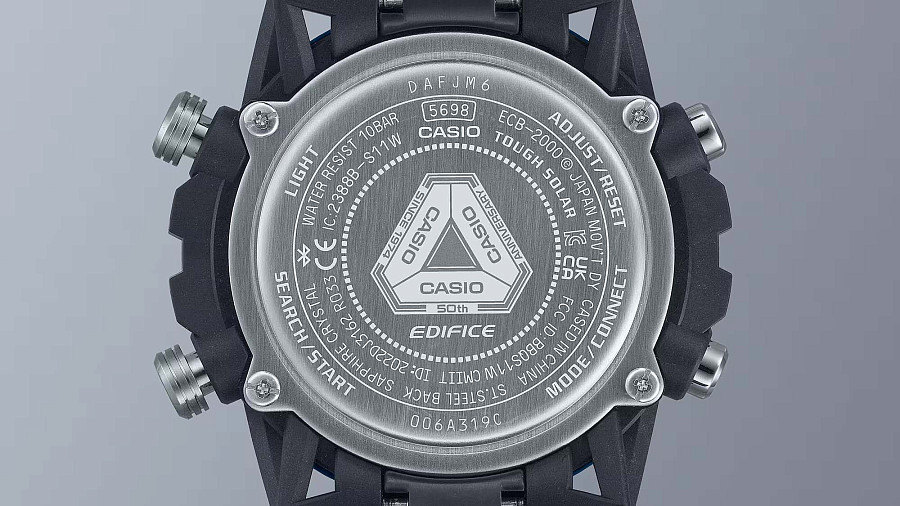 Часы Casio Edifice ECB-2000SS-2ADR (ECB-2000SS-2A) — артикул ECB-2000SS-2ADR