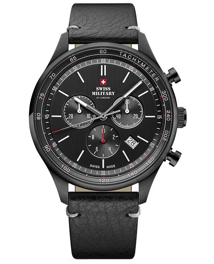 Часы Swiss Military by Chrono SM34081.10 — мужские, черный