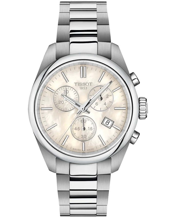 Часы Tissot PR 100, 36 mm T150.217.11.111.00 — мужские, перламутровый