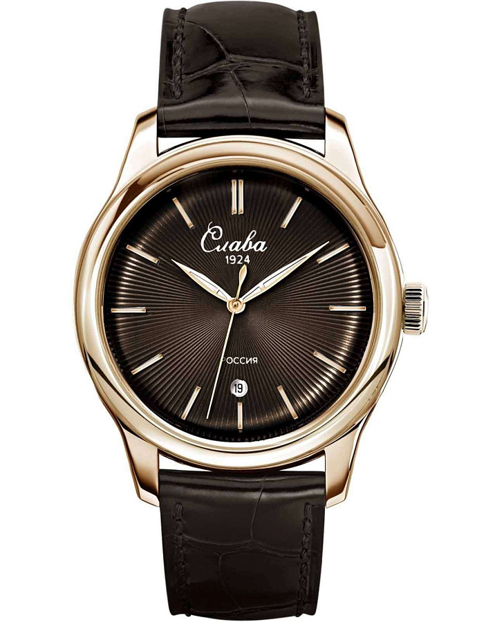 Часы Слава Сенат 2493535/300-2115 — мужские, коричневый