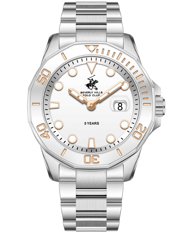 Часы Beverly Hills Polo Club BP3878X.330 — мужские, серебристый