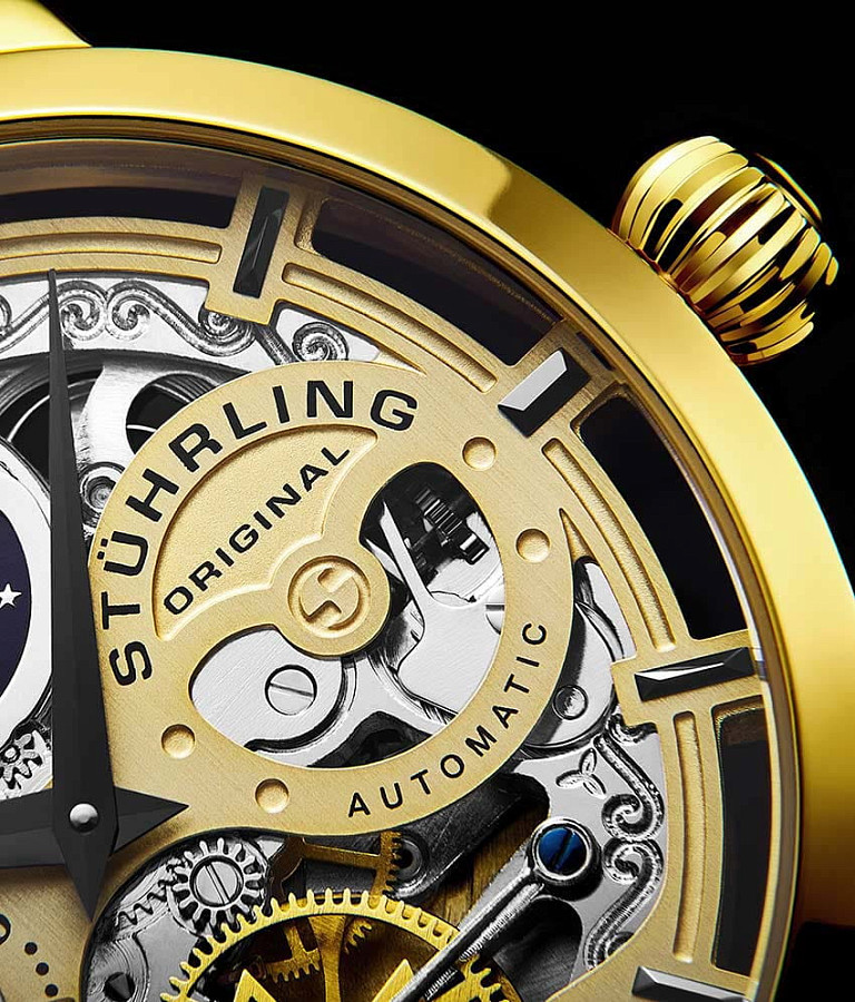 Часы Stuhrling Legacy 3924.2 — мужские, кожаный