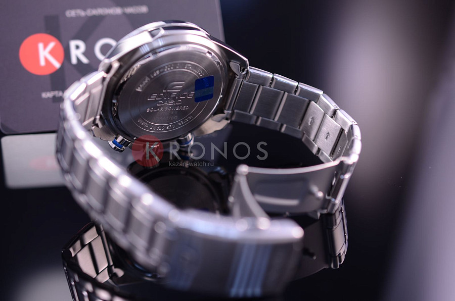 Часы Casio Edifice EQS-600D-1A2 — нержавеющая сталь, мужские