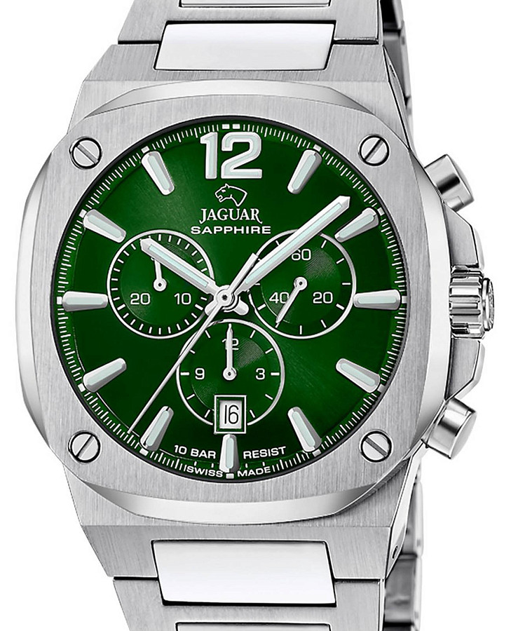 Часы Jaguar Rond Carre J1025/2 — кварцевые, металл сталь