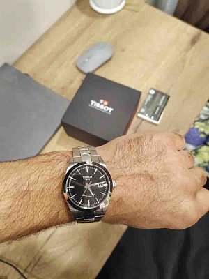 Фото покупателя: Швейцарские механические наручные часы Tissot Gentleman Powermatic 80 Silicium T127.407.11.051.00