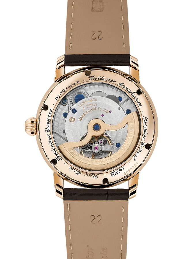 Часы Frederique Constant Worldtimer Manufacture FC-718WM4H4 — сталь металл, Швейцария