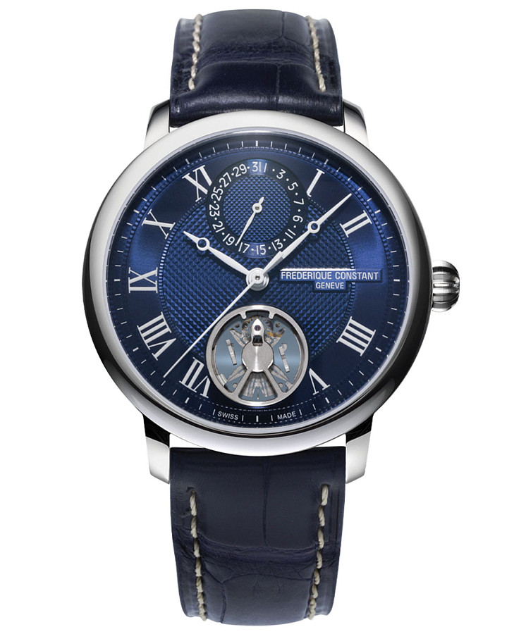 Часы Frederique Constant Slimline Monolithic Manufacture FC-810MCN3S6 — мужские, синий