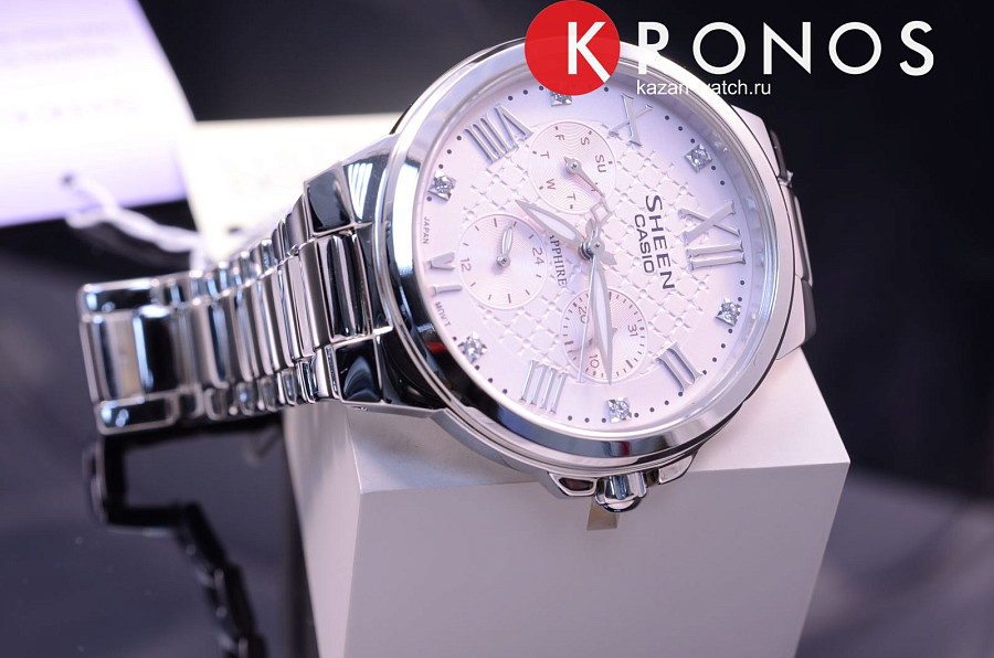 Часы Casio Sheen SHE-3511D-4A — кварцевые, сталь