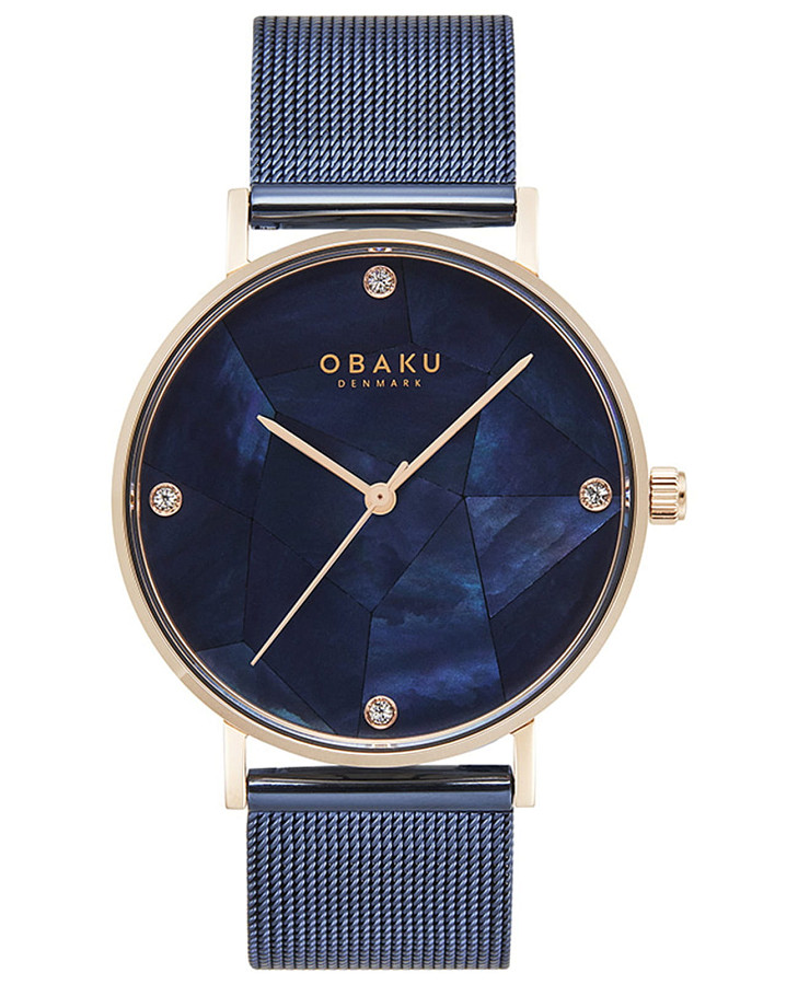 Часы Obaku Mesh V268LXVLML — женские, синий