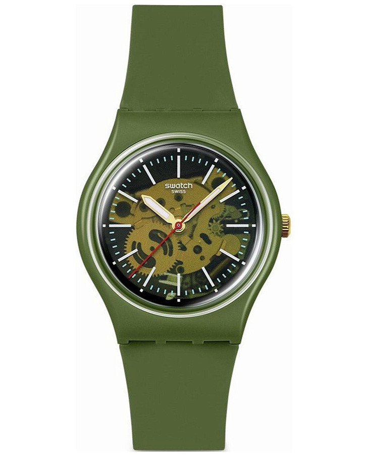 Часы Swatch Gent Biosourced Lacquered SO28G110 — женские, зеленый