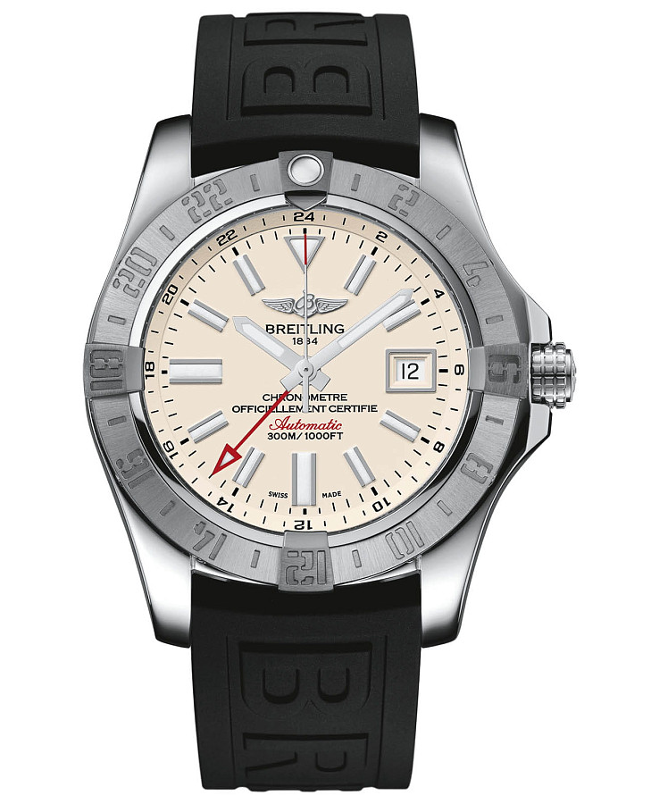 Часы Breitling Avenger II GMT A32390111G1S1 — мужские, серебристый
