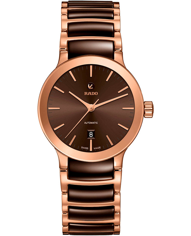 Часы Rado Centrix Automatic R30183302 — женские, коричневый