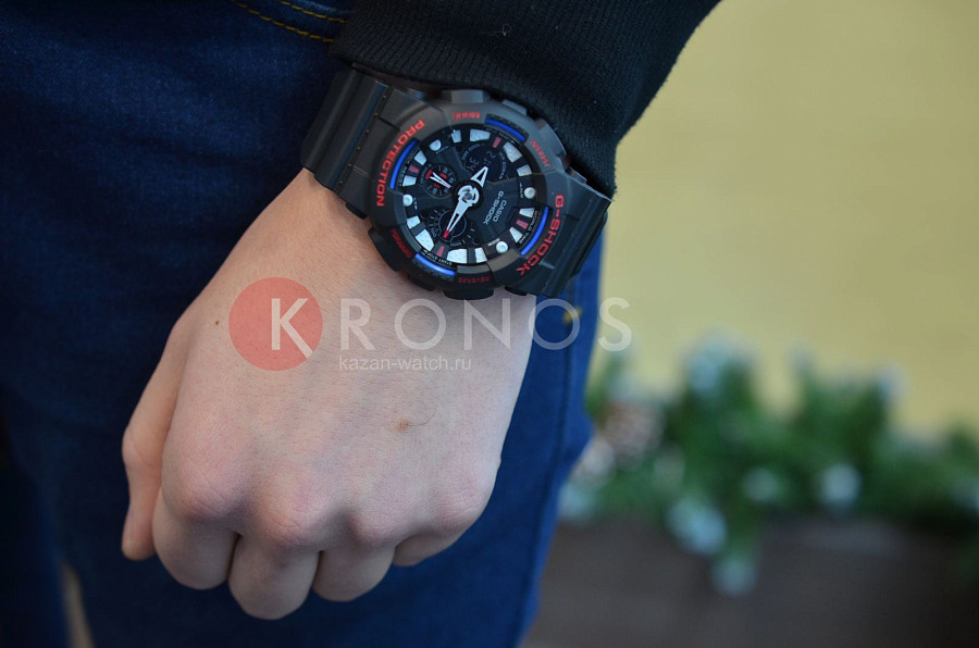 Часы Casio G-Shock GA-120TR-1A — пластик, мужские