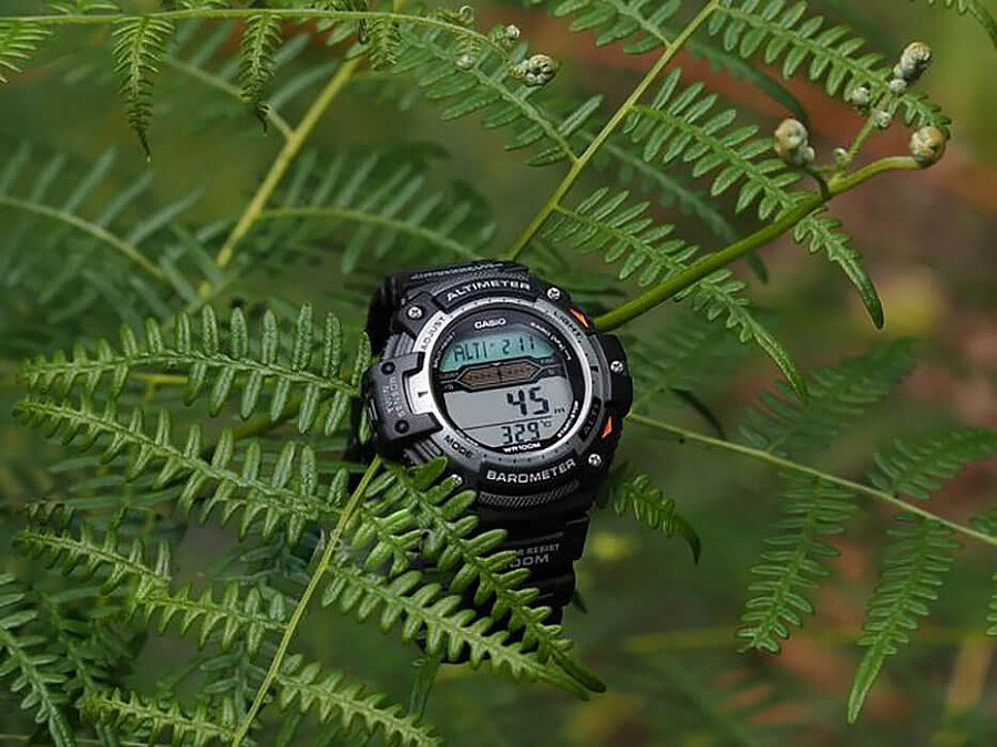 Часы Casio Collection SGW-300H-1A — голубой, металл сталь пластик