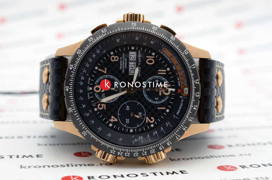 Часы Hamilton Khaki Aviation X Wind Day Date Auto Chrono H77696793 — сталь, Швейцария