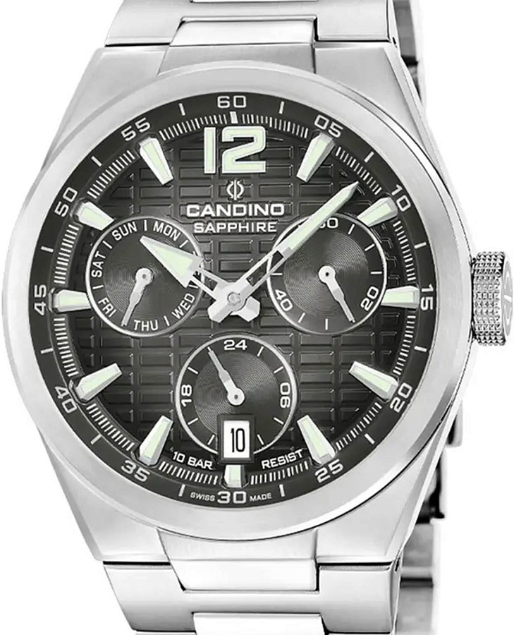 Часы Candino Swiss C4796/4 — кварцевые, металл сталь