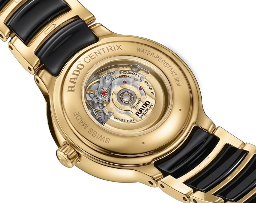 Часы Rado Centrix Automatic Diamonds R30227702 — нержавеющая сталь с pvd-покрытием, женские