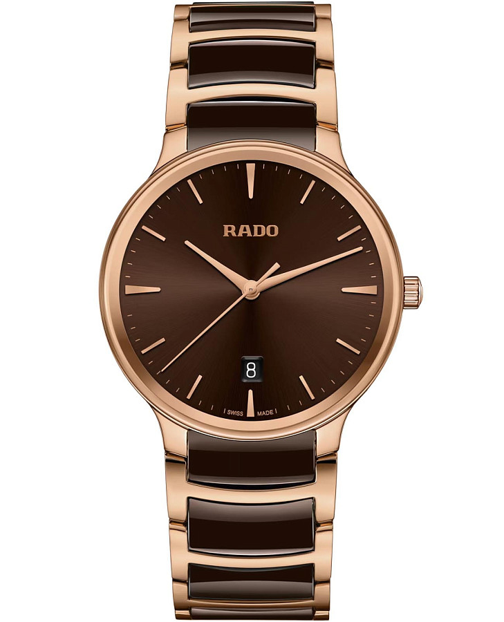 Часы Rado Centrix R30023302 — мужские, коричневый