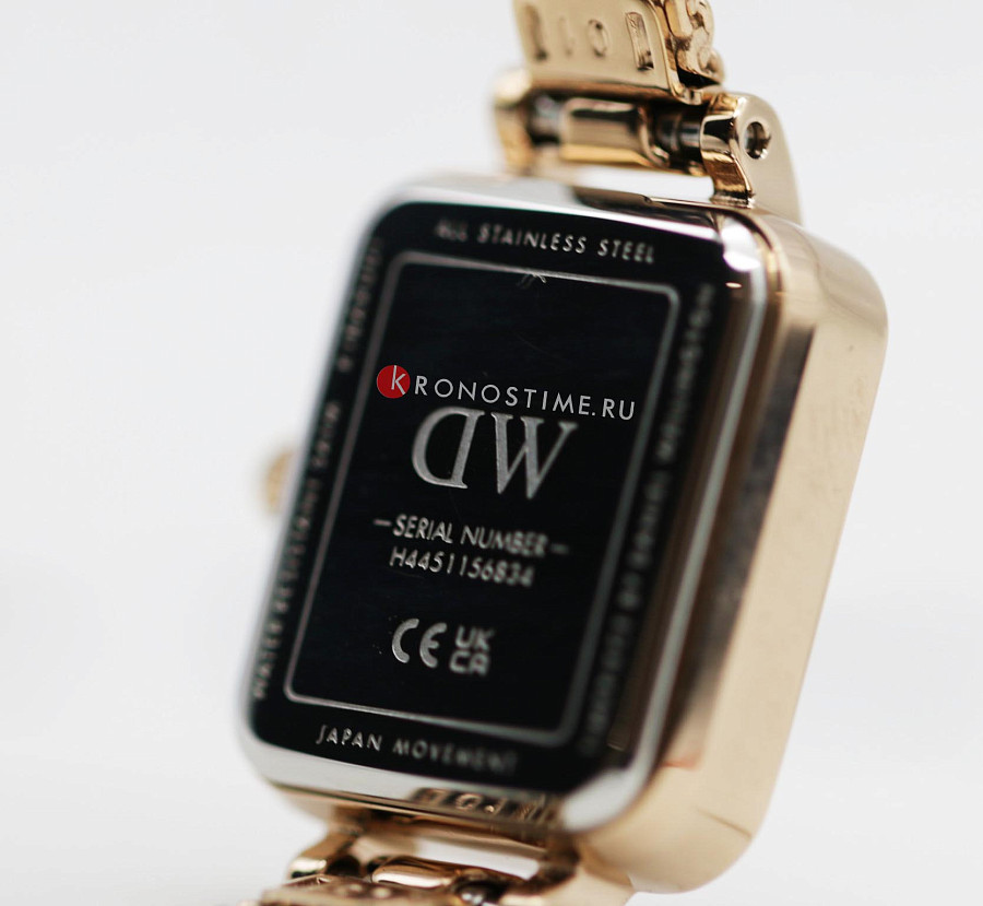 Часы Daniel Wellington Quadro Mini Melrose Blush DW00100650 — розовый, кварцевые
