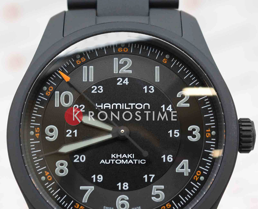 Часы Hamilton Khaki Field Titanium Auto H70215130 — титан металл, Швейцария