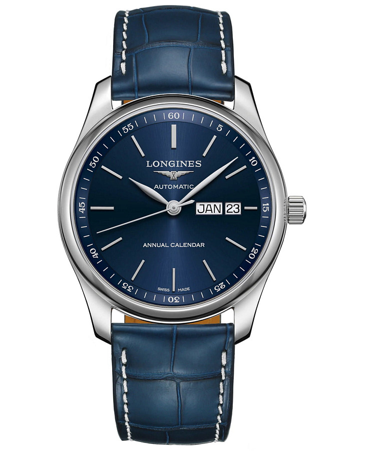 Часы Longines Master Collection L2.910.4.92.0 — мужские, синий