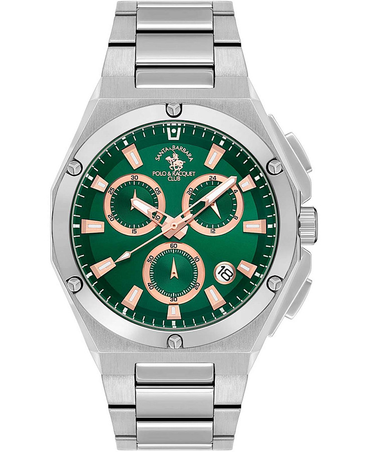 Часы Santa Barbara Polo & Racquet Club Prive SB.1.10577-3 — мужские, зеленый