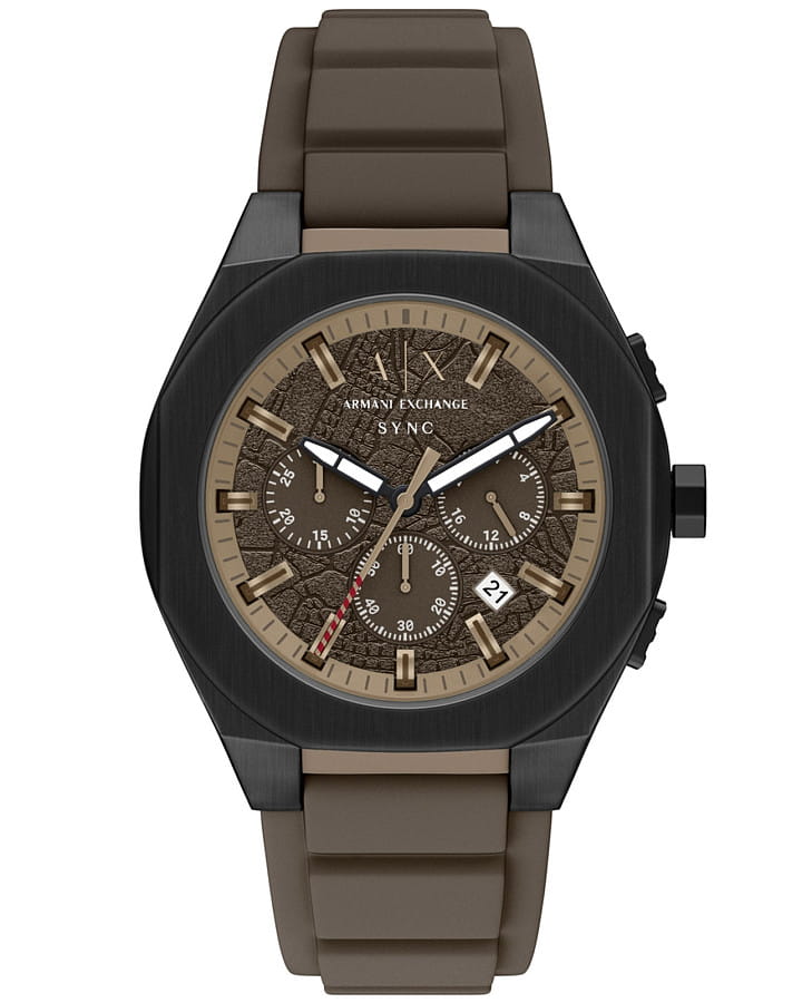 Часы Armani Exchange Sync AX4293 — мужские, коричневый