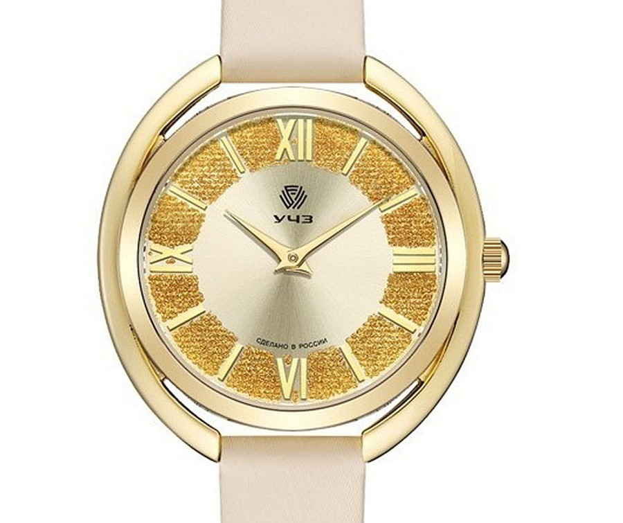 Часы УЧЗ Spectr 3022L-3 — кварцевые, латунь