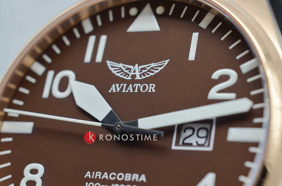 Часы Aviator Airacobra V.1.22.2.151.4 — кожаный, мужские