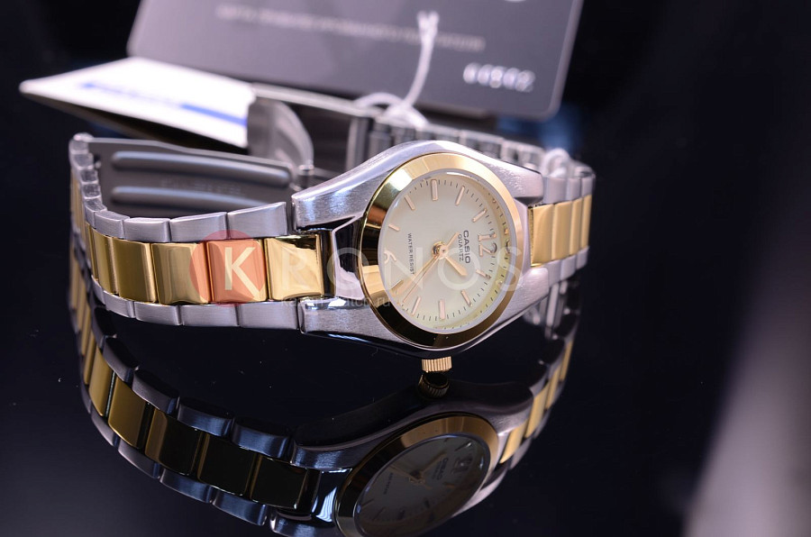Часы Casio Collection LTP-1280PSG-9A — кварцевые, металл латунь