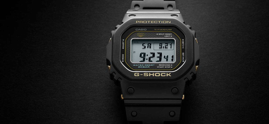 Часы Casio G-Shock GMW-B5000TB-1 — титан металл, Япония