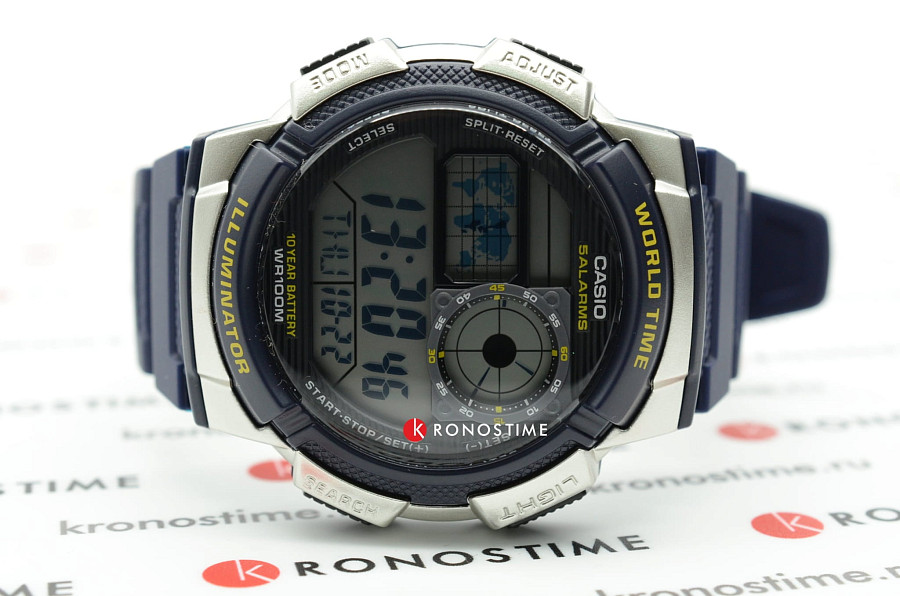 Часы Casio Collection AE-1000W-2AVDF (AE-1000W-2A) — пластик, мужские
