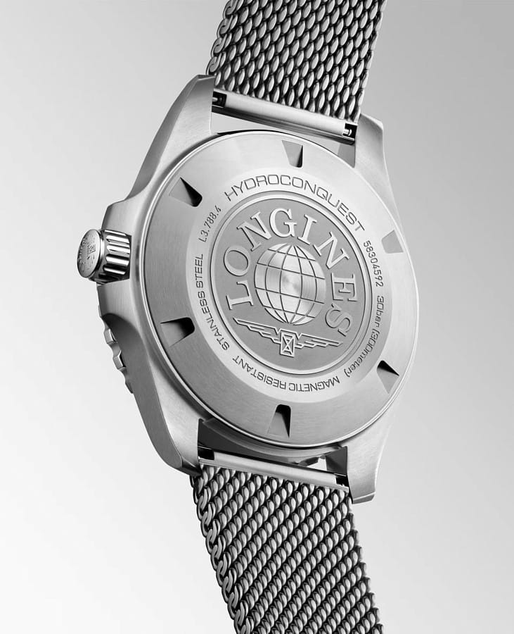Часы Longines HydroConquest L3.788.4.70.6 — механические, металл сталь