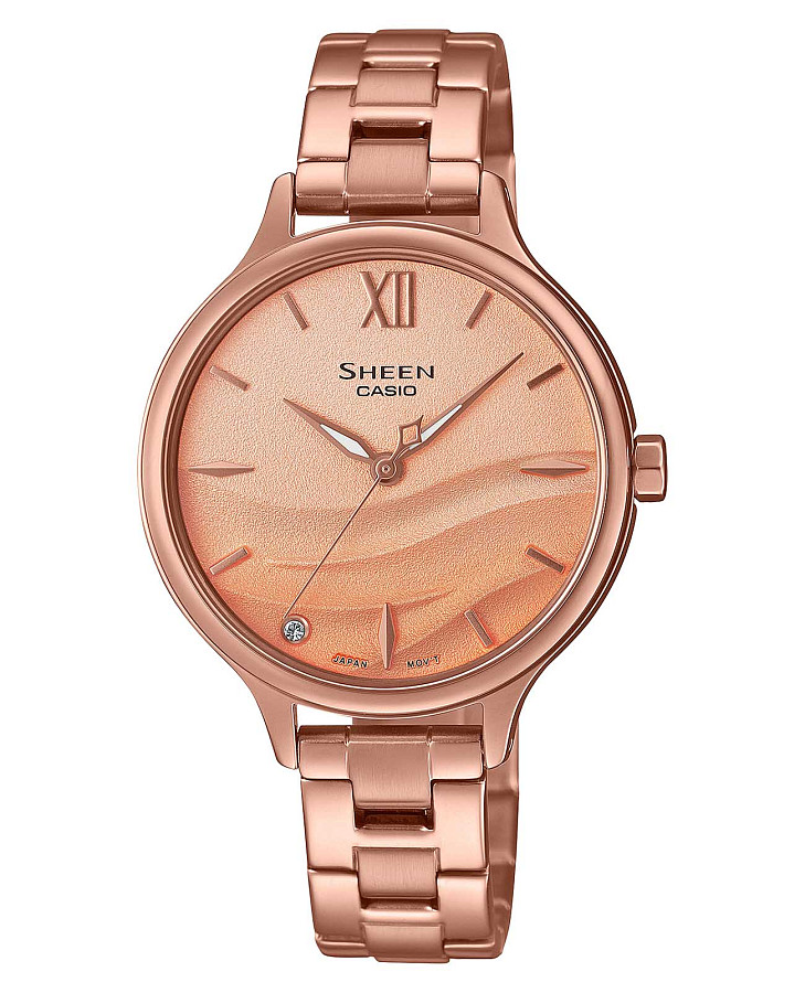 Часы Casio Sheen SHE-4550PG-4A — женские, золотой