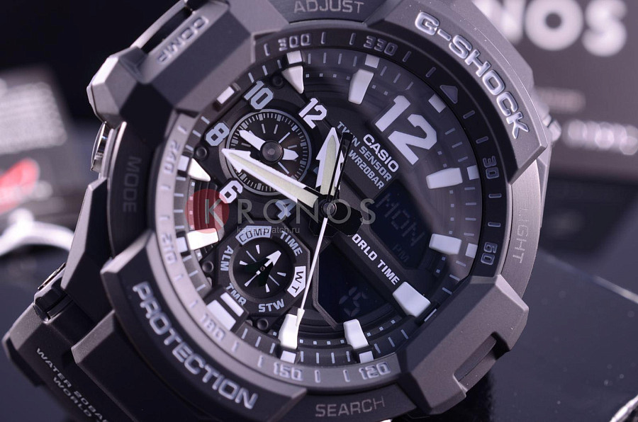 Часы Casio G-Shock GA-1100-1A — пластик, Япония