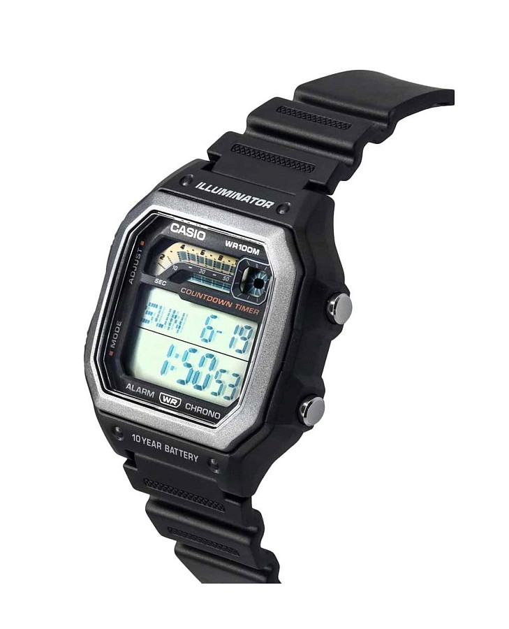 Часы Casio Collection WS-1600H-1AVEF — пластик, мужские