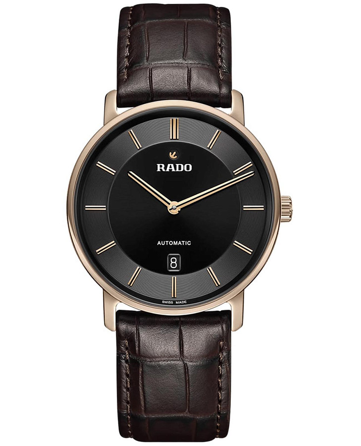 Часы Rado Diamaster Thinline R14068176 — мужские, черный