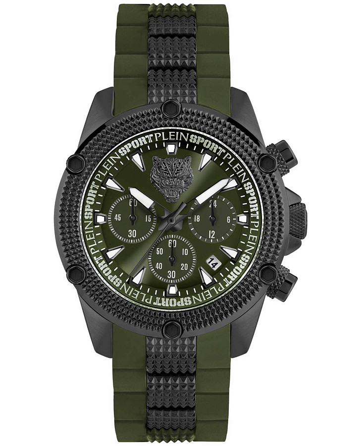 Часы Plein Sport Hurricane PSDBA0223 — мужские, зеленый