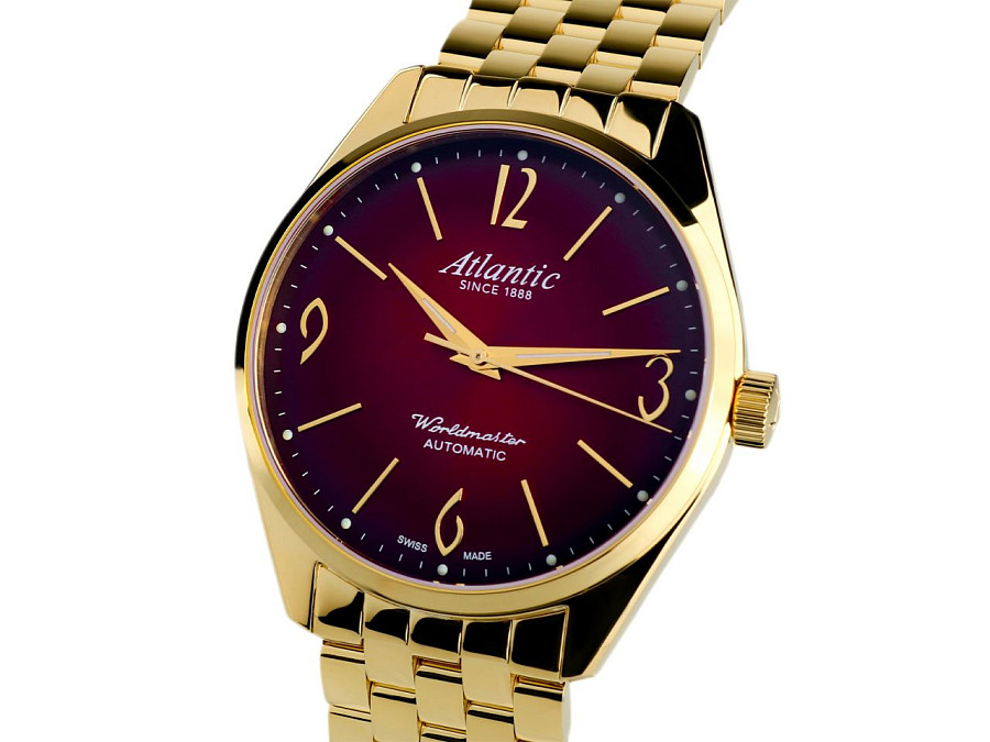 Часы Atlantic Worldmaster Art-Deco 51752.45.99GM — нержавеющая сталь с pvd-покрытием, мужские