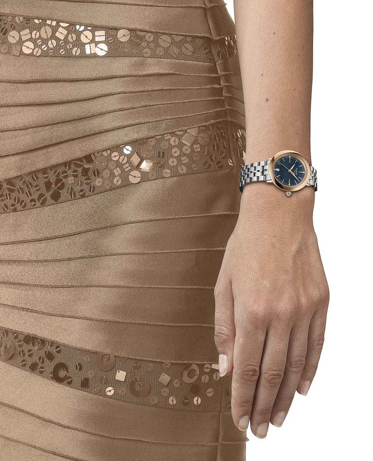 Часы Tissot T-Gold Glendora T929.210.41.046.00 — кварцевые, золото сталь металл