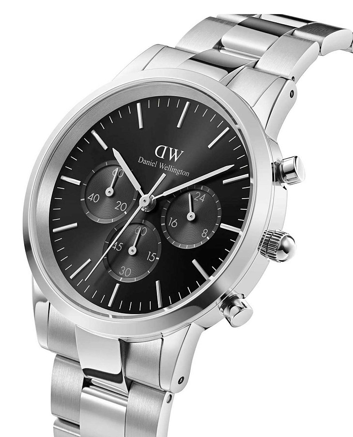 Часы Daniel Wellington Iconic Link DW00100645 — кварцевые, металл сталь